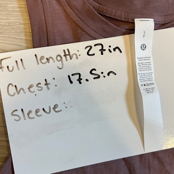 Lululemon Women’s Purple Long Cotton Crewneck Tank - Small - Picture 4 of 4